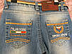 Блакитні джинси для дівчинки з поясом, фото 4