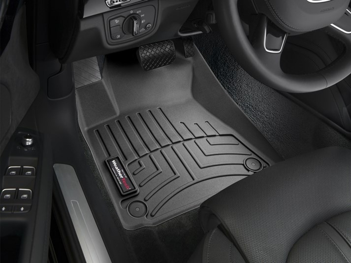 Килими гумові WeatherTech передні чорні Audi A8 2011-2016
