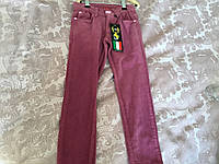Яркие брюки для девочки с вельвета