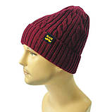 Шапка чоловіча зимова сіра Black, фото 2