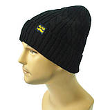 Шапка чоловіча зимова сіра Black, фото 4