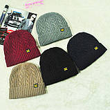 Шапка чоловіча зимова сіра Black, фото 6