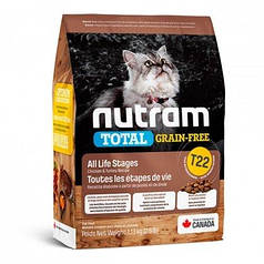 Сухий корм Nutram T22 Total Grain-Free Turkey&Chicken Cat з куркою та індичкою