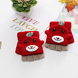 Рукавички-рукавички, мітенки дитячі весна/осінь, сірі, фото 4