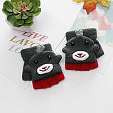 Рукавички-рукавички, мітенки дитячі весна/осінь, рожеві, фото 2