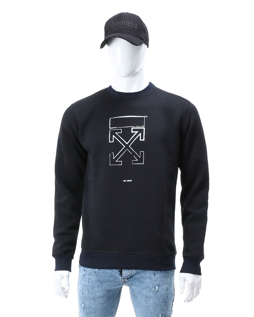 Світшот т синій OFF-WHITE No4 DBLU XXL (Р) 19-518-003