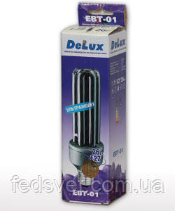 Люмінесцентна лампа DeLux EBT-01 26W (780lm) E27 УФ