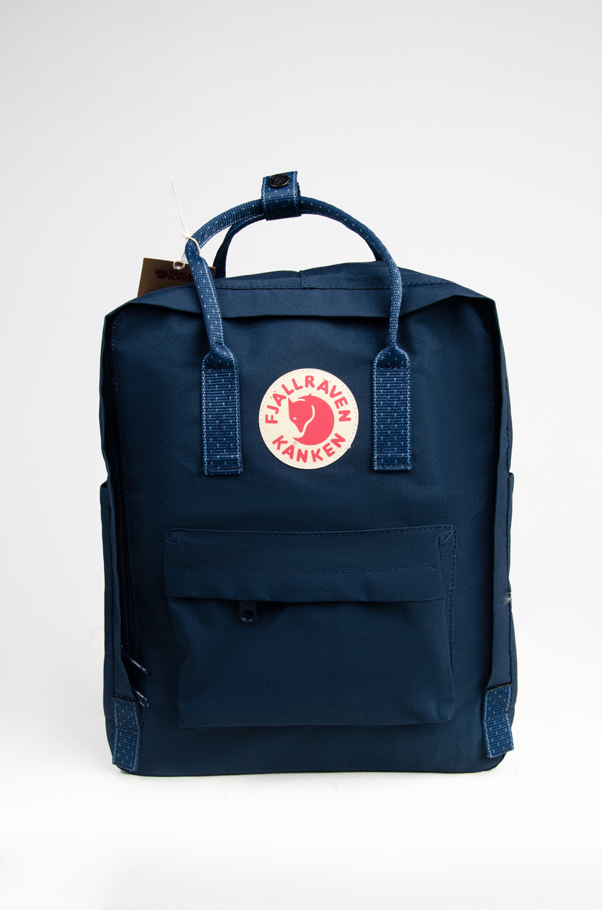 Рюкзак Fjallraven Kanken Classic Rainbow 16 л Топ якість синій зі смугастими ручками