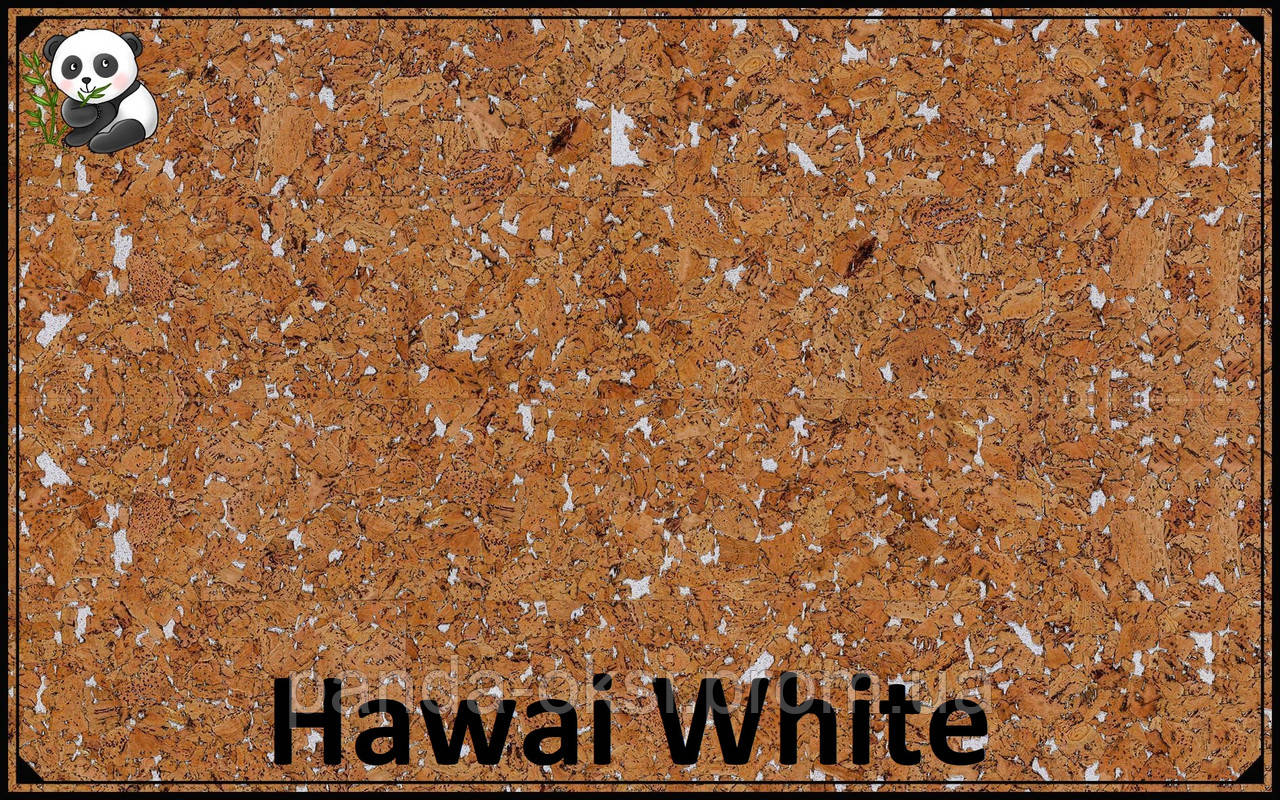 Пробкові панелі (шпалери) Hawai White TM Wicanders 600*300*3 мм, фото 1