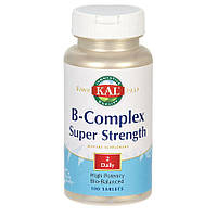 Вітаміни B-Complex KAL Super Strength 100 Tablets