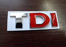 Шильдик напис TDI red>ch на кришку багажника