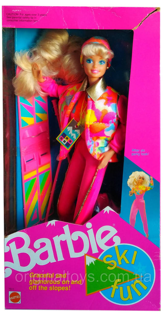 Колекційна лялька Барбі Barbie Ski Fun 1991 Mattel 7511