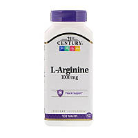 Аргінін 21st Century L-Arginine 1000 mg 100 tabs