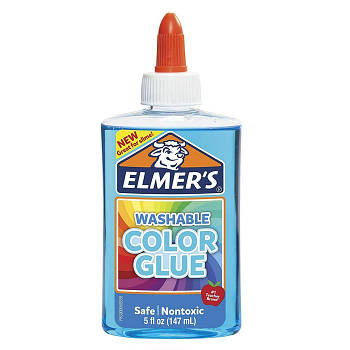Клей для слаймів Elmer's Color Glue прозоро-синій147 мл