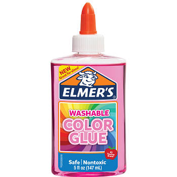 Клей для слаймів Elmer's Color Glue прозоро-рожевий 147 мл