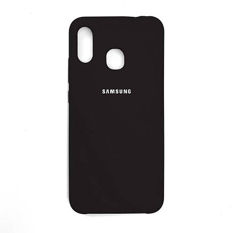 Silicone Case Premium на Samsung A20s Black, фото 2