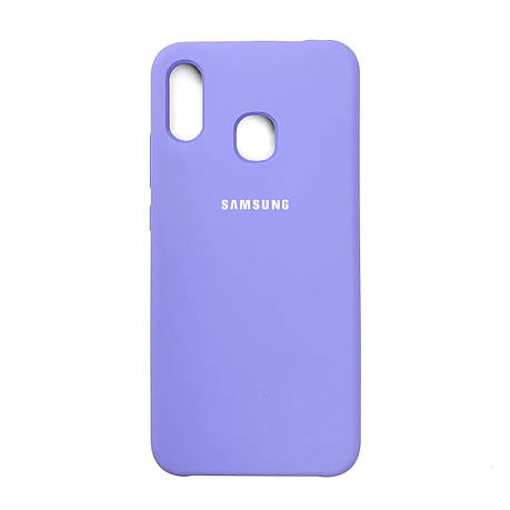 Silicone Case Premium на Samsung A20s Lilac, фото 2