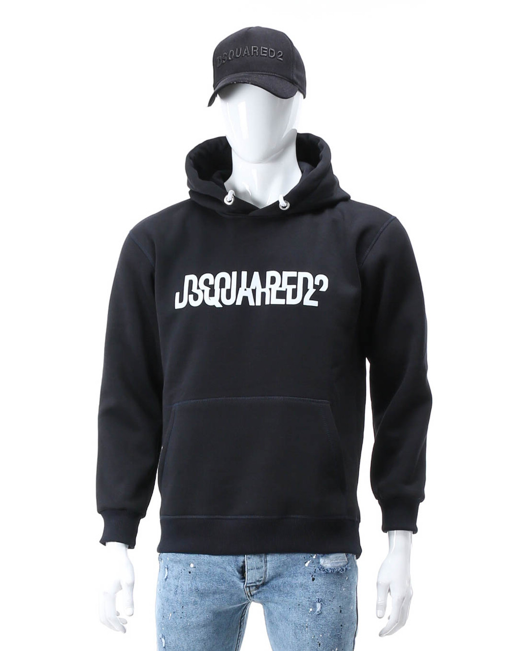 Худі осінь-зима т синій DSQUARED з лого Т-2 DBLU L (Р) 20-582-203