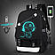 Рюкзак шкільний міський Senkey&Style портфель з хлопчиком, що світиться чорний Код 10-7156, фото 3