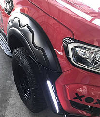 Ford Ranger T7 2015+ расширители арок Off-Road с DRL