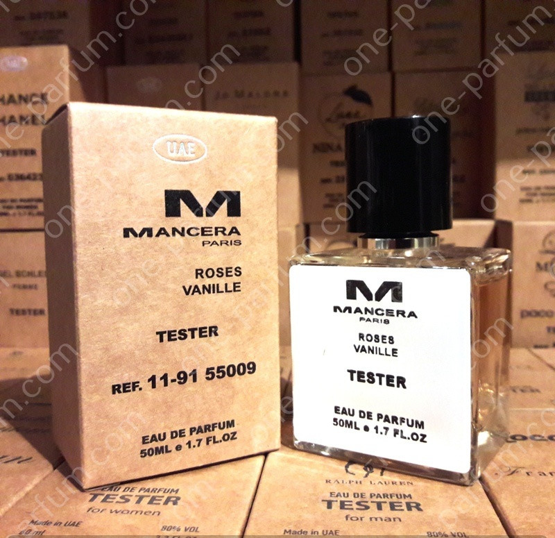Тестер Mancera Roses Vanille (Мансера Роузес Ваніль), 50 мл (ліцензія ОАЕ)