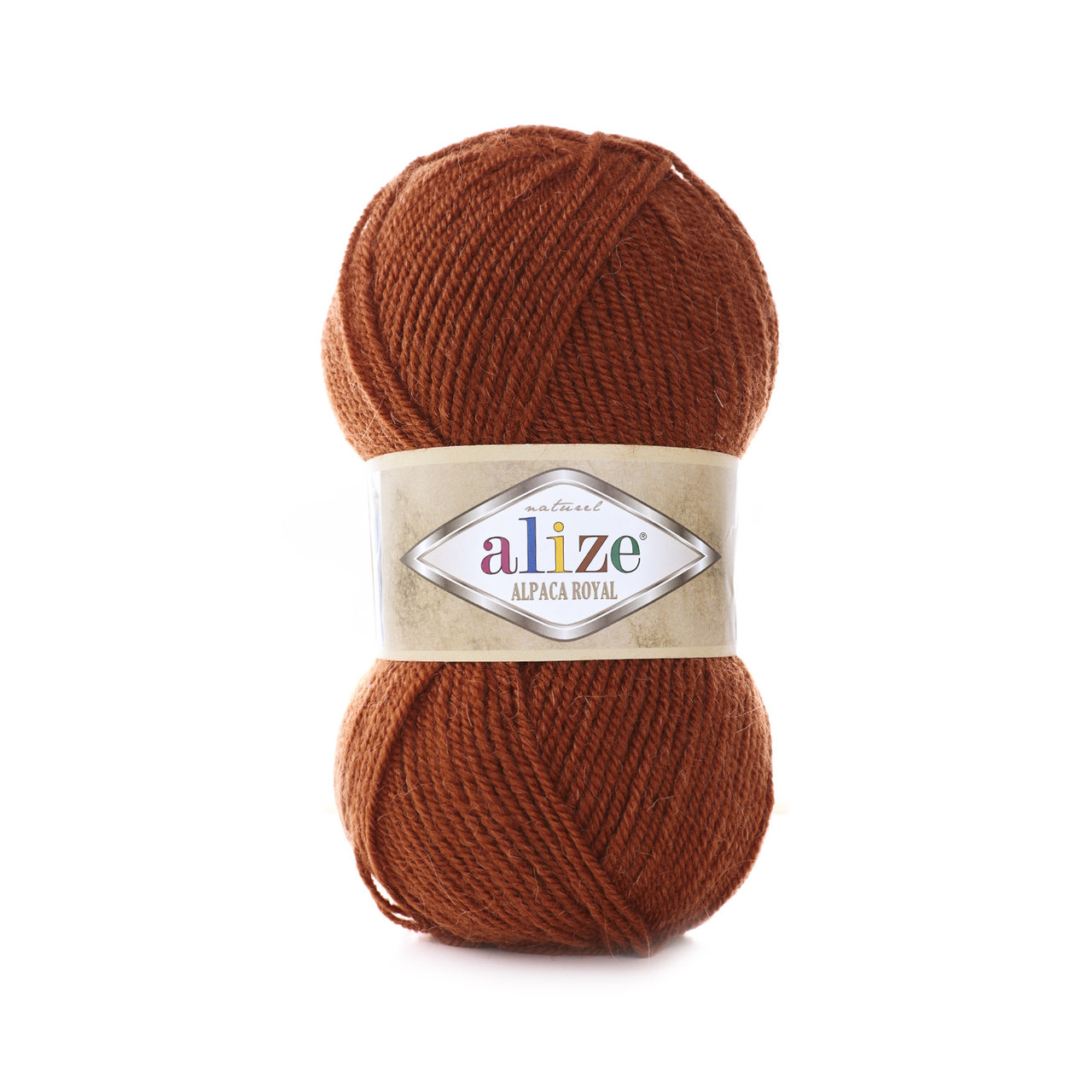 ALPACA ROYAL 36 терракот - 30% альпака, 15% вовна, 55% акрил, фото 1
