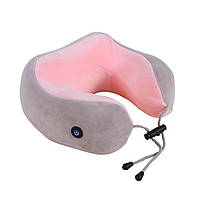 Массажная подушка U-Shaped Massage Pillow (Silver Pink) | Подушка массажер