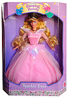 Коллекционная кукла Аврора Спящая Красавица Дисней Sleeping Beauty Aurora Sparkle Eyes Disney 1995 Mattel