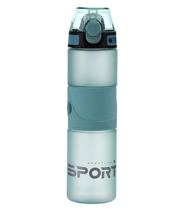 Спортивна пляшка для води DIBE пластикова 500 мл М'ятний металік
