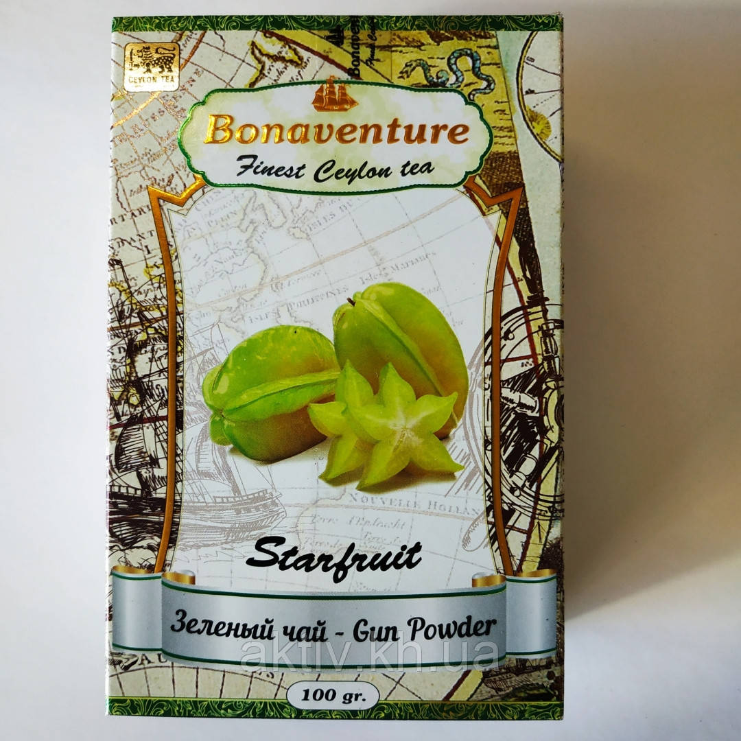Чай зелений "Starfruit" Bonaventure карамболь 100 грам