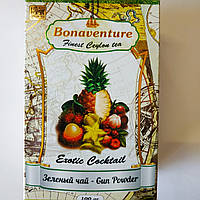 Чай зелёный Bonaventure "Exotic cocktail" Экзотический коктейль 100 грамм