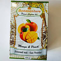 Чай зелёный Bonaventure "Mango & Peach" Манго Персик 100 грамм