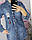 Джинсова куртка з капюшоном подовжена розміри, фото 5