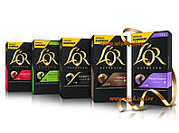 Кава в капсулах Nespresso L'or Assorti : Ristretto - Forza - Splendente - Profondo - Elegante (5 видів упаковок по 10 капсул)