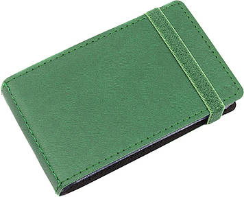 Візитниця "Optima" №O51615-04 Vivella (20візиток) кишеньк.,на резинці,зелен.(60)