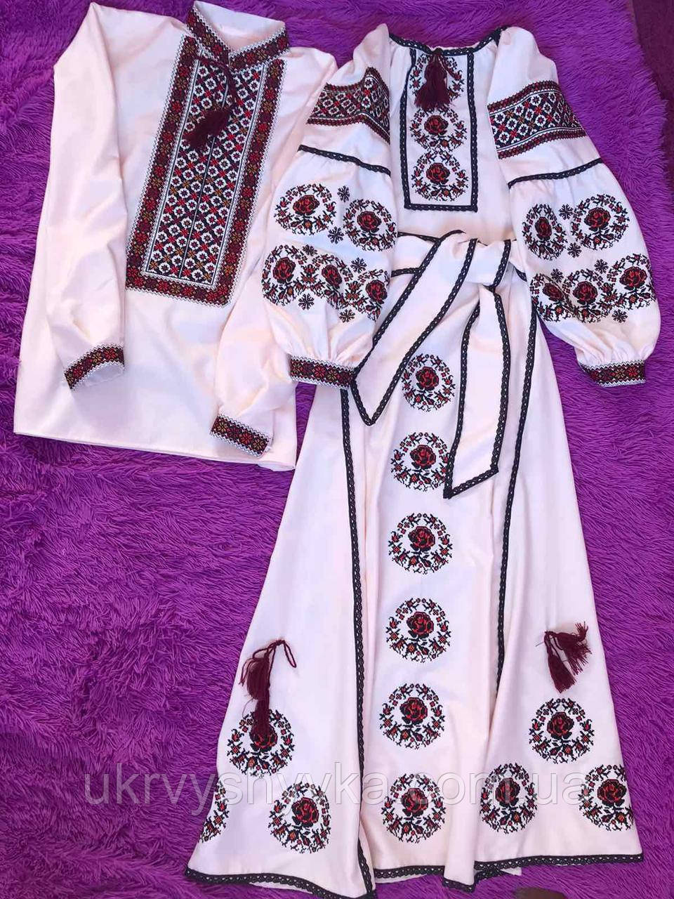 Вишите плаття і чоловіча сорочка "Звуки Карпат", фото 1