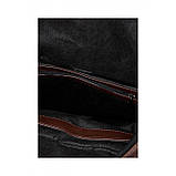 Зручний жіночий рюкзак роллтоп чорний екокожа (якісний кожзам) міський, повсякденний, фото 10