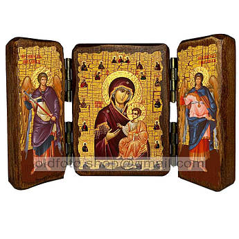 Іверська Ікона Пресвятої Богородиці з Апостолами ,ікона на дереві 260х170 мм