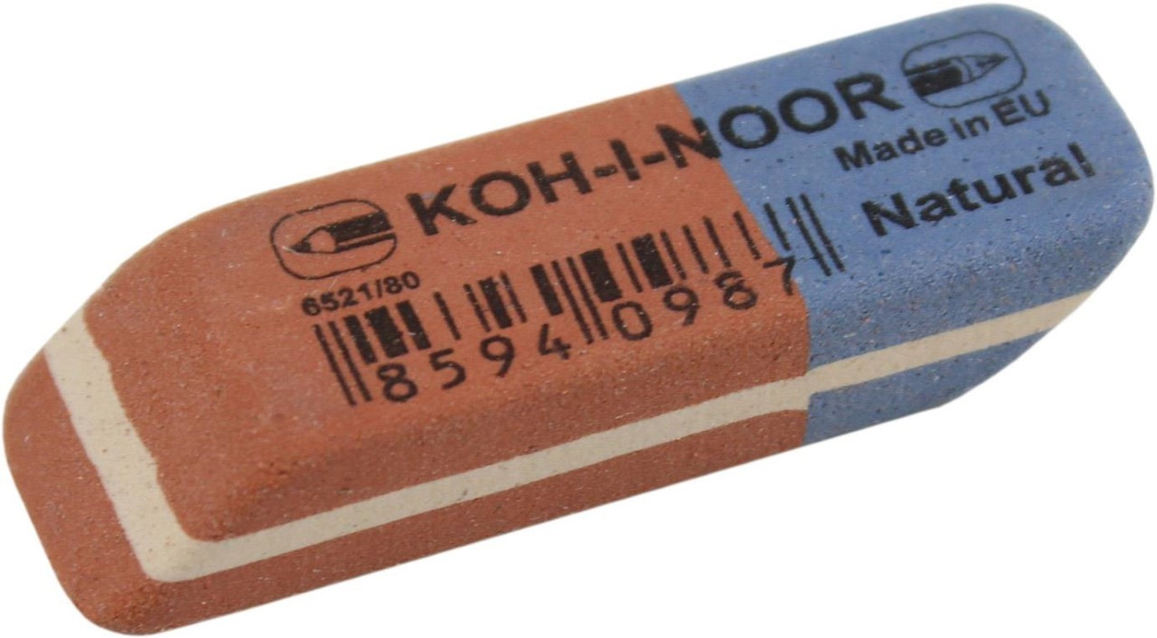 Гумка "Koh-i-noor" Blue Star червоно-синя №6521/80(84)(672), фото 1