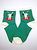 Шкарпетки жіночі зелені з принтом "Дівчина", фото 2