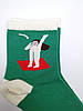 Шкарпетки жіночі зелені з принтом "Дівчина", фото 5