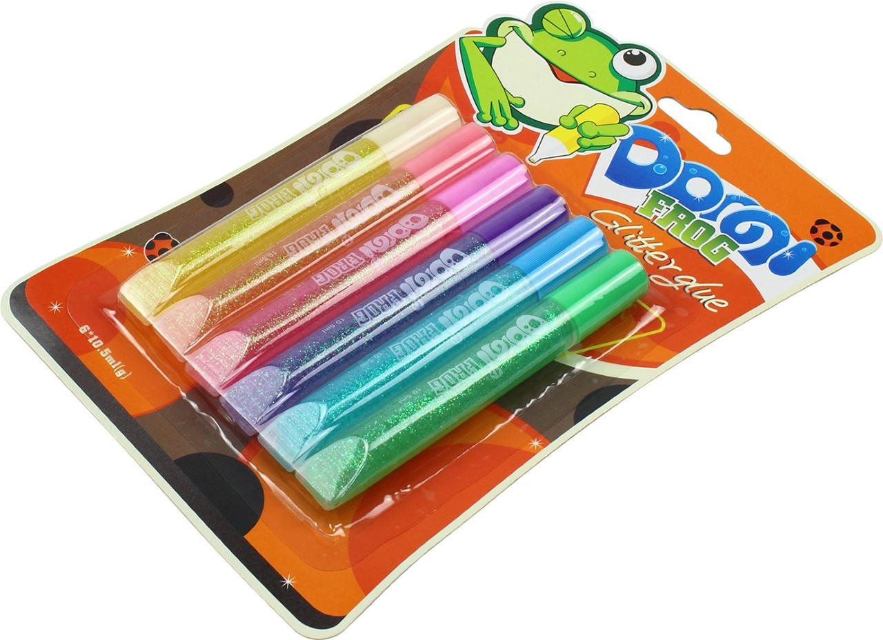 Клей з блискітками №GG002 6кольор.х 10,5мл(1)(24)(144), фото 1