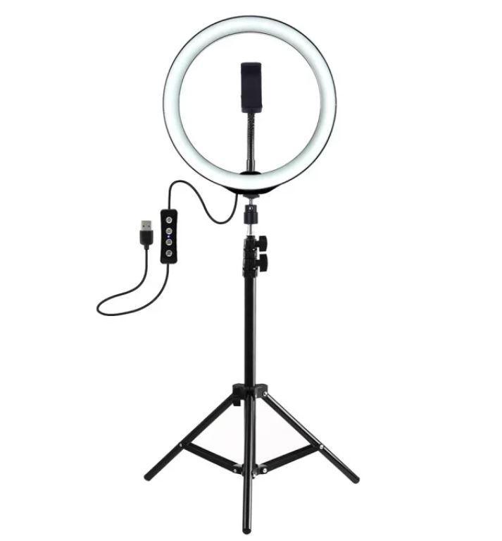 Лампа кільцева світлодіодна зі штативом Ring Light 6901
