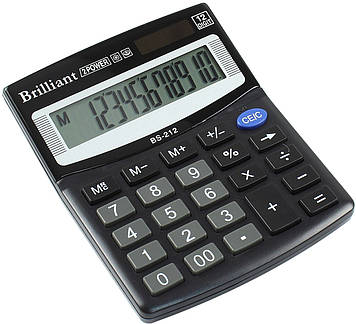 Калькулятор "Brilliant" №BS-212 (12-розряд.)(50)