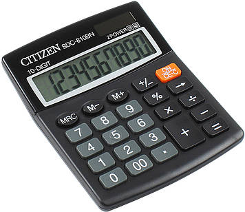 Калькулятор "Citizen" №SDC-810BN/SDC810NR (10-розряд.)(40)
