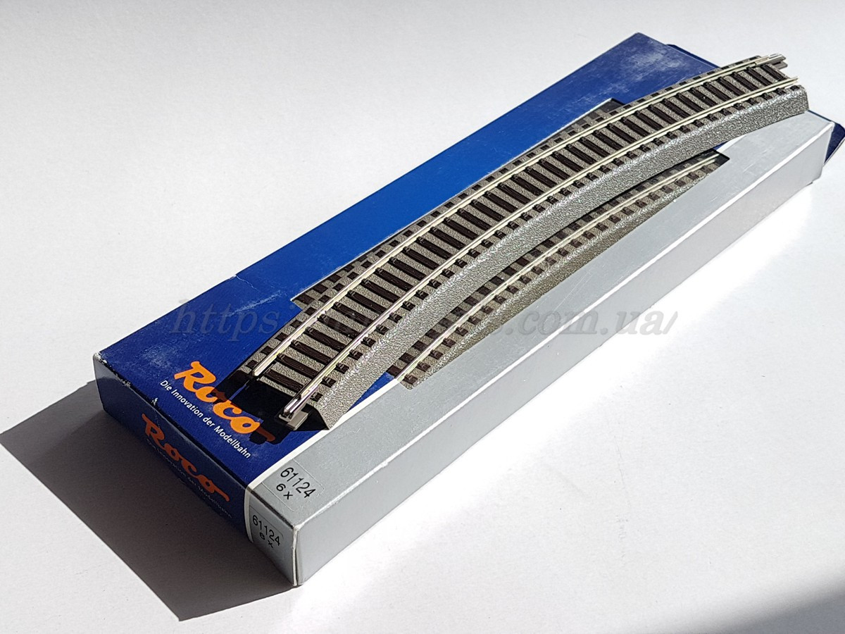 Рельсовий матеріал Roco 61124 — Рельс радіусний R4 511.1 mm 30°, масштабу 1:87
