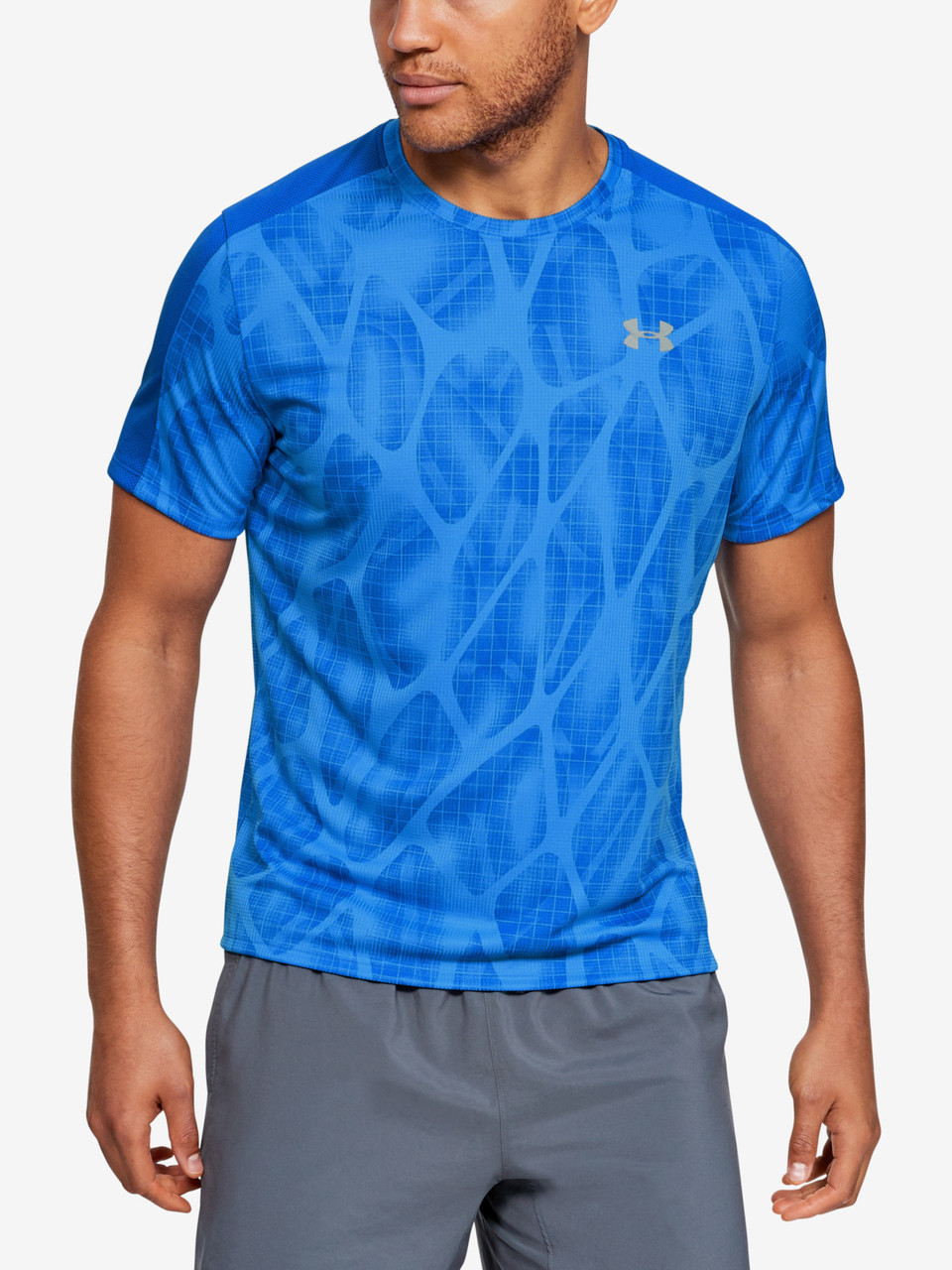 Мужская футболка Under Armour SPEED STRIDE PRINTED SS 1326778-486 - фото 3 - id-p1151112349