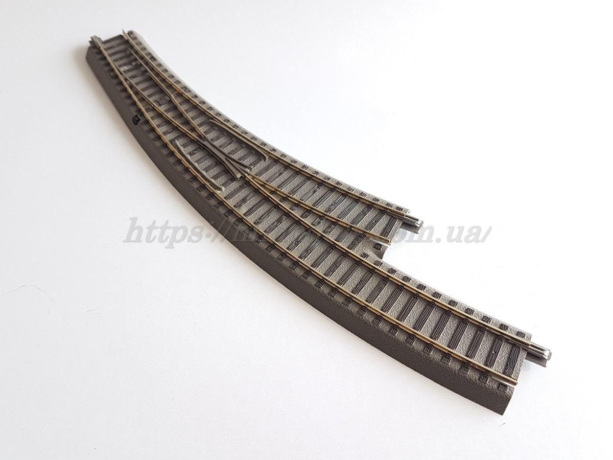 Рельсовий матеріал Roco Geoline 61154 Стрілка радіусна ліва R3,4,масштаба 1:87,H0