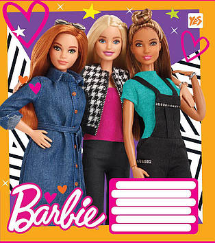 Зошит 12арк. лін. YES Barbie Dolls №762922(25)(500)