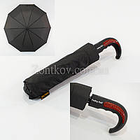 Чоловіча парасолька напівавтомат на 10 спиць із вуглепластику системи "антивітер" від фірми "Feeling Rain"